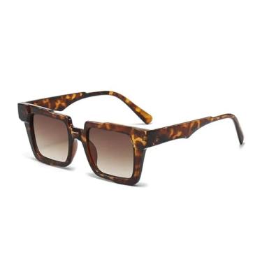 Imagem de Óculos de sol com armação da moda, masculino e feminino, protetor solar, para áreas externas, viagem, colorido (demi)