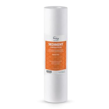 Imagem de iSpring Cartuchos de filtro de sedimentos universais FP15 5 Micron 25,4 x 6,3 cm, 45,000 galões, multicamadas, 25,4 x 6,3 cm, branco