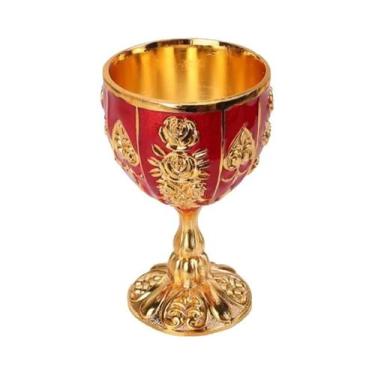 Imagem de Copo Retro Criativo para Bebidas Pequenas, Estilo Europeu Dourado, Bar