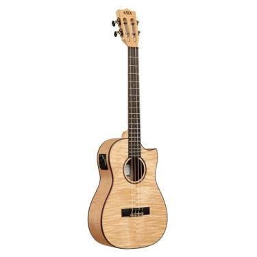 Imagem de Kala Brand Music Co., Ukulele de 4 Cordas, Direita, Bordo, Barítono (KA-ASFM-B-CE_W/Bag)