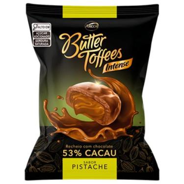 Imagem de Bala Butter Toffees Intense Pistache 53% Cacau Arcor 90g