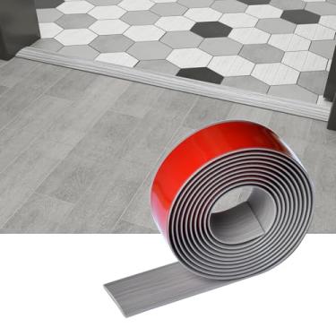 Imagem de HJ HUAJ Faixa de Transição Plana para Piso/Porta e Acabamento de Borda de Piso de Vinil Autoadesivo, Faixa de Junção para Cobertura de Vãos de Piso Laminado