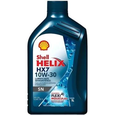 Imagem de 1 Litro de Óleo 10w30 SN Shell HELIX HX7 SN GF5 Lubrificante Semissint