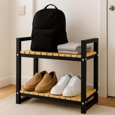 Imagem de Estante Sapateira e Rack Multiuso para Corredor Hall de Entrada Decoração Estilo Industrial em Madeira | Moderno | Minimalista | Funcional |Apartamento| Loft - by Ateliê TH Wood Art