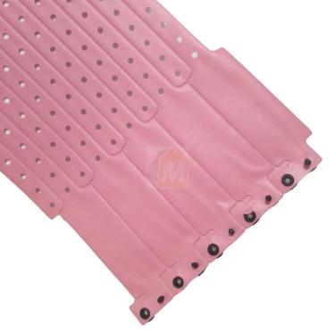 Imagem de Pulseira Vinil Adulta identificação rosa claro bebe 10 Un 
