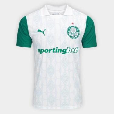 Imagem de Camisa do Palmeiras 2025/26 Reserva Branca - Camisa Fan, XXL