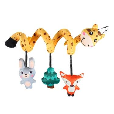 Imagem de Almencla Brinquedos de assento em espiral, chocalho pendurado, ornamento criativo, educação infantil, brinquedos sensoriais leves, decoração para berçário, em Forma de Animal