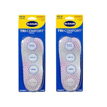 Imagem de Palmilhas Dr. Scholls Tri-Comfort femininas (tamanho 6-10) (pacote com 2)