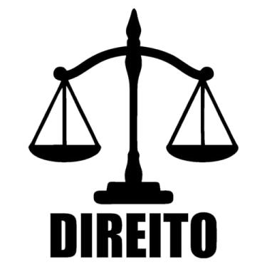 Imagem de Adesivo Profissão Direito para Estudantes e Advogados Ideal para notebook carro portas vidros Paredes vários tamanhos (PRETO, 55x65,4cm)