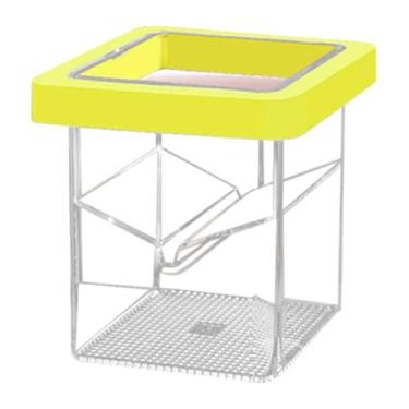 Imagem de Generic Caixa de isolamento flutuante para incubação de acrílico destacável, viveiro, incubadora, aquário, caixa de reprodução para peixes bebês, camarão, Amarelo