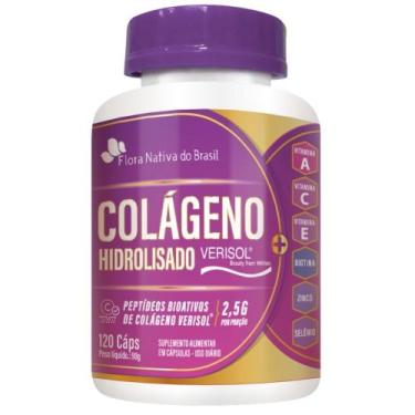 Imagem de Colágeno Verisol com Vitaminas e Minerais 120 cápsulas - Flora Nativa