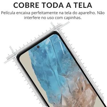 Imagem de Película Para M35 Compatível Samsung Galaxy Vidro Temperado 3d Cobertura Total