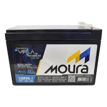 Imagem de Bateria Moura 12MVA-7 12V 7Ah para alarme, cerca elétrica, no-break