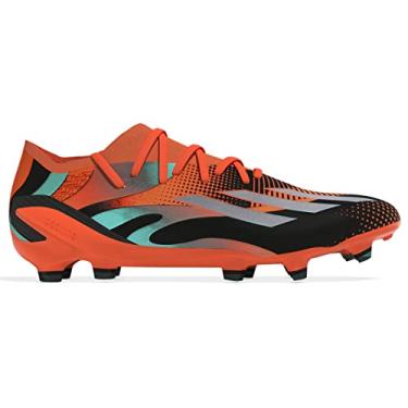 Imagem de Adidas Tênis de futebol unissex Speedportal Messi.3 para adultos, Team Solar Orange/Silver Met./Core Black, 40