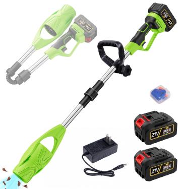 Imagem de Anbull Soprador de folhas sem fio 180 MPH 600 CFM, soprador portátil dobrável de 21 V com baterias 2 × 4000 mAh, tempo de execução de 30 minutos, leve 1,5 kg para gramado/quintal/pátio (verde)