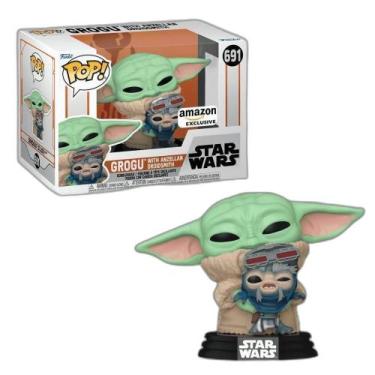Imagem de Boneco Funko Pop Star Wars Mandalorian Grogu Com Droidsmith - Candide