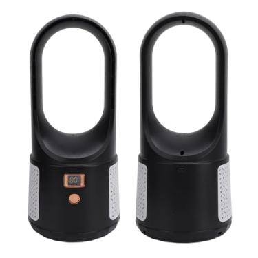 Imagem de YOUTHINK Fã de Mesa Sem Lâmina, Fluxo de Ar Turbo, 6 Velocidades de, Ventilador Silencioso Portátil para Casa e Escritório (Preto)