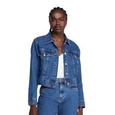 Imagem de Jaqueta Jeans Trucker Manga Longa Dzarm-Feminino