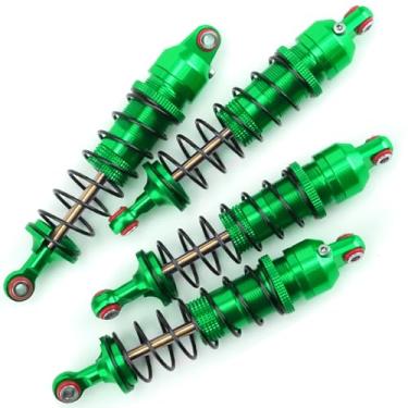 Imagem de BRKRC Aluminum 7075 Alloy Adjustable Spring Shock Absorber 89mm Threaded Damper for Tra-xxas 1:16 Mini Maxx 4WD Mini XRT VXL-3S Monster Truck Upgrades (Green)
