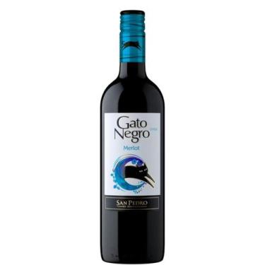 Imagem de Vinho Chileno Gato Negro Merlot Garrafa com 750ml - Vinícula San Pedro