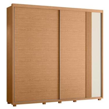 Imagem de Guarda Roupa Acácia 2 Portas Freijó/Off White/Titanium - ABZ - Albatro