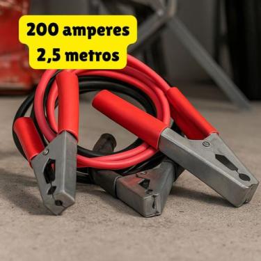 Imagem de Cabo Para Chupeta Transferência Carga de Bateria 2,5m 200 amperes 12 V