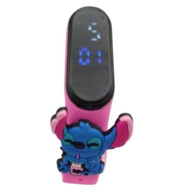 Imagem de Relógio Touch Infantil Stitch Resistente à Água - Rosa - SMACTUDO