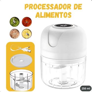 Imagem de Multi Processador Compacto Usb Silencioso Alho Eletrico Potente - FAZA