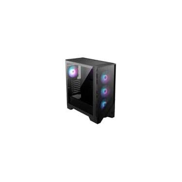 Imagem de Gabinete Gamer MSI MAG Forge 321R Airflow, Mid Tower, Lateral em Vidro, 4x FANs ARGB, ATX, Preto - MAG FORGE 321R AIRFLOW