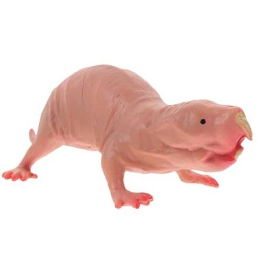 Imagem de VOSAREA Naked Mole Rat Figurine Realistic Animal Decor Adorable Mole Craft for Desktop Terrarium and Micro Landscape Decoration Lightweight