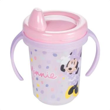 Imagem de Copo Caneca Infantil Plasutil Minnie Tampa Rosca Bebê Enxoval Tampa Pr