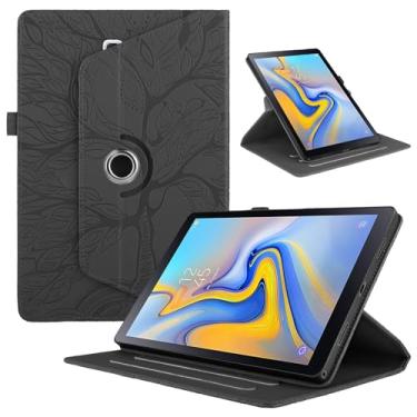 Imagem de Rosbtib Capa giratória para Samsung Galaxy Tab A de 10,5 polegadas 2018, suporte protetor giratório de 360 graus com capa de visualização em vários ângulos para Galaxy Tab A 10,5 - Árvore da Vida