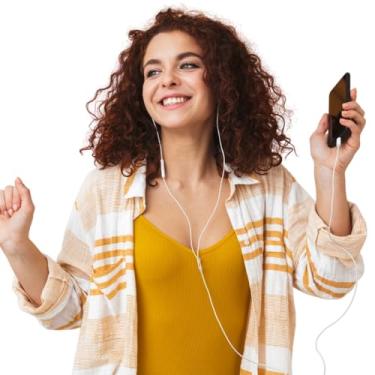 Imagem de Fone de Ouvido com Microfone BRANCO e Com Fio 1,2m - Estojo Color - Marca Sport - PANAMI