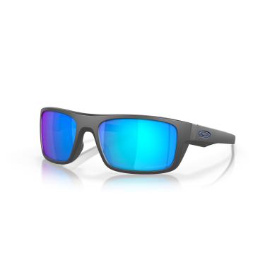 Imagem de Óculos de Sol Oakley Polarizado Drop Point 0OO9367 936706 Tam 60 / Cinza Escuro Fosco - Lentes Prizm Sapphr Irid Polar