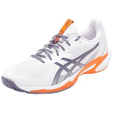 Imagem de ASICS Tênis masculino Solution Speed Ff 3 Clay, Branco, cinza, roxo, 48 EU