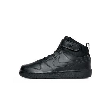Imagem de Nike Court Borough Mid 2 (PSV) Little Kids Cd7783-001 Size 11 Black/Black/Black