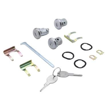 Imagem de 654394765282 Conjunto de chaves e cilindro de fechadura de porta Conjunto de chaves de porta-malas/porta-malas compatível com Chevy