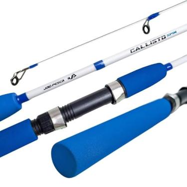 Imagem de Vara de Pesca Jaú Pesca Callisto Spin, Fibra de Vidro, 2 Partes, 10-20 lbs, Molinete (Azul, 1,35m)