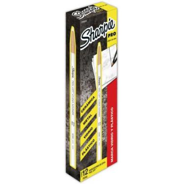 Imagem de Lapis Dermatografico Sharpie PRO Branco CX.C/12 - Paper Mate