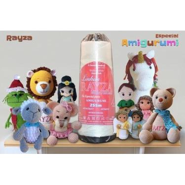 Imagem de Linha Rayza Ideal Para Amigurumi - Cor 001 Branco Optico - Rayza Tapet