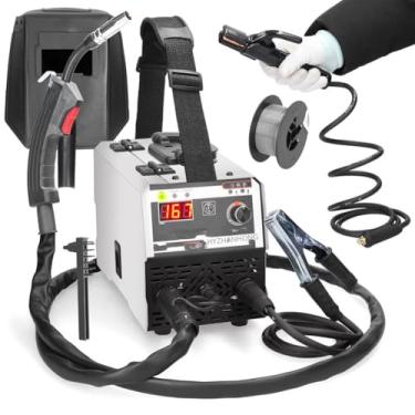 Imagem de Conversor de frequência da máquina de solda 160A MIG/MMA, equipamento portátil de arco de dupla função e acessórios adequados para manutenção e engenharia doméstica