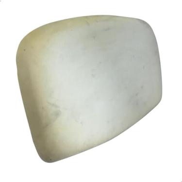 Imagem de Espuma Injetada Cadeira Crater, Alta Densidade Ergonômica 47x33 cm Encosto Anatômico Branco Espuma de Reposição para Reforma de Cadeiras