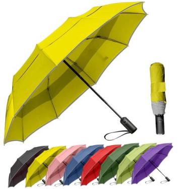 Imagem de Guarda-chuva de viagem MRTLLOA, à prova de vento, ventilado, impermeáv