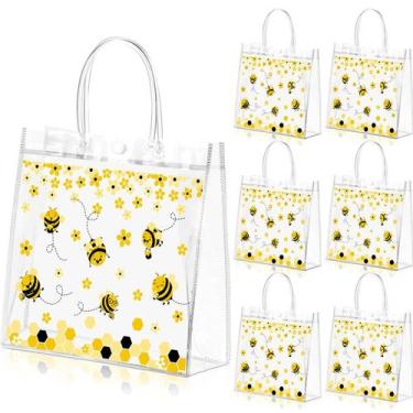 Imagem de Bolsa de presente Pasimy Bee Clear PVC Honey Bee Birthday 20 unidades