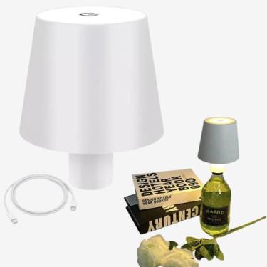 Imagem de Luminaria Abajur De Garrafa Led Mesa Recarregavel Usb Touch - Friburgo