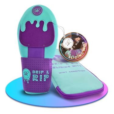 Imagem de Drip & Rip Luva deslizante juvenil para beisebol e softball, design de tapete deslizante de sorvete com proteção para as mãos - base de corrida, respirável, durável, ambidestro - a partir de 10 anos