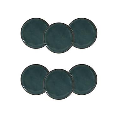 Imagem de Conjunto de Pratos Rasos Porto Brasil Bio Oceano Azul 29cm - 6 Peças