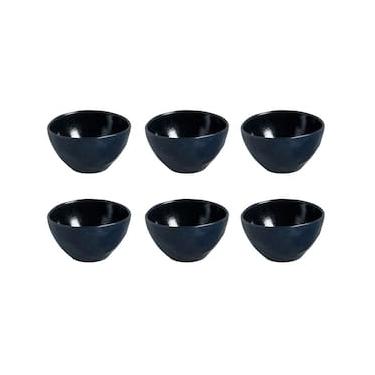 Imagem de Conjunto de Bowls Orgânicos Night Blue Porto Brasil em Stoneware 558ml - 6 Peças