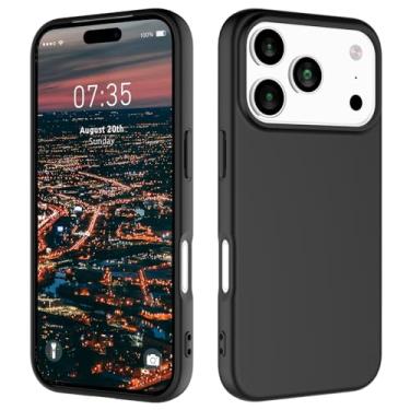 Imagem de HAII Capa para celular 17 Pro, silicone líquido fino para mulheres e homens, com forro de microfibra resistente a arranhões, à prova de choque, capa protetora de silicone macio para celular para 17