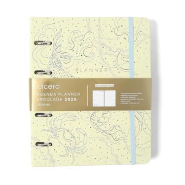 Imagem de AGENDA PLANNER ARGOLADO 2026 ORIGENS SEMANAL NOTAS A5 AQUA TRACO